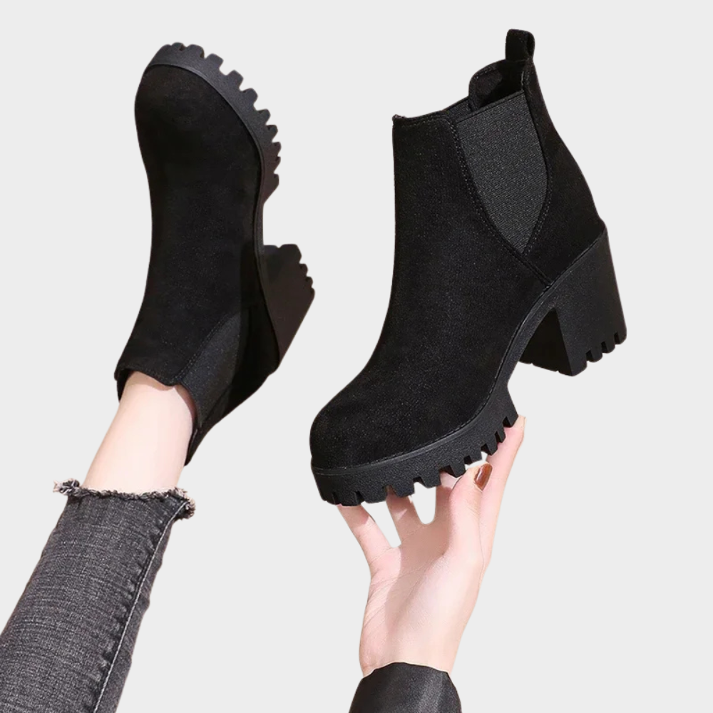 Marley | Botine cu toc bloc