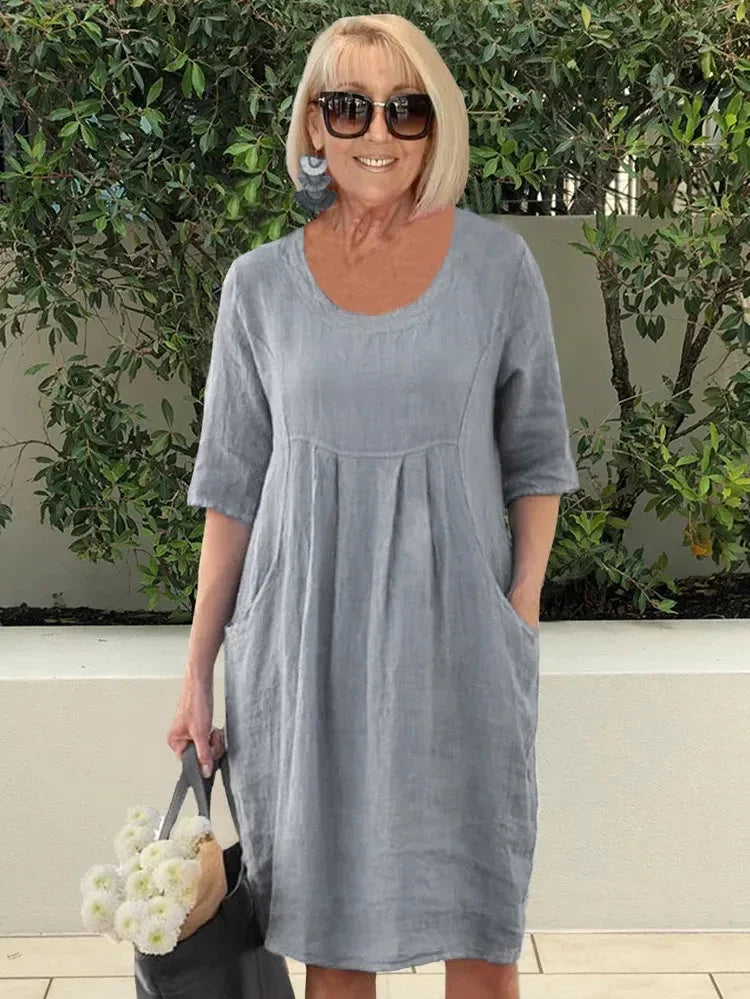 Renée | Rochie Midi-Tunică cu Buzunare