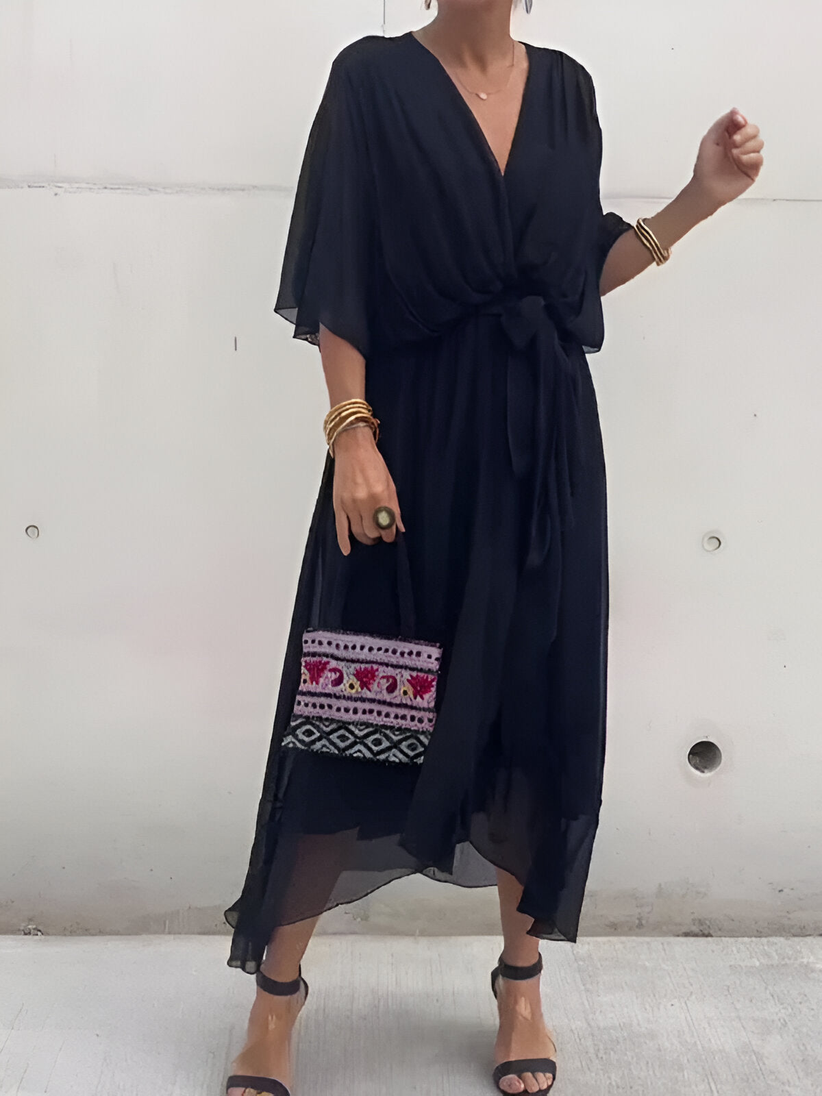 Monica™ | Rochie Chiffon cu decolteu în V