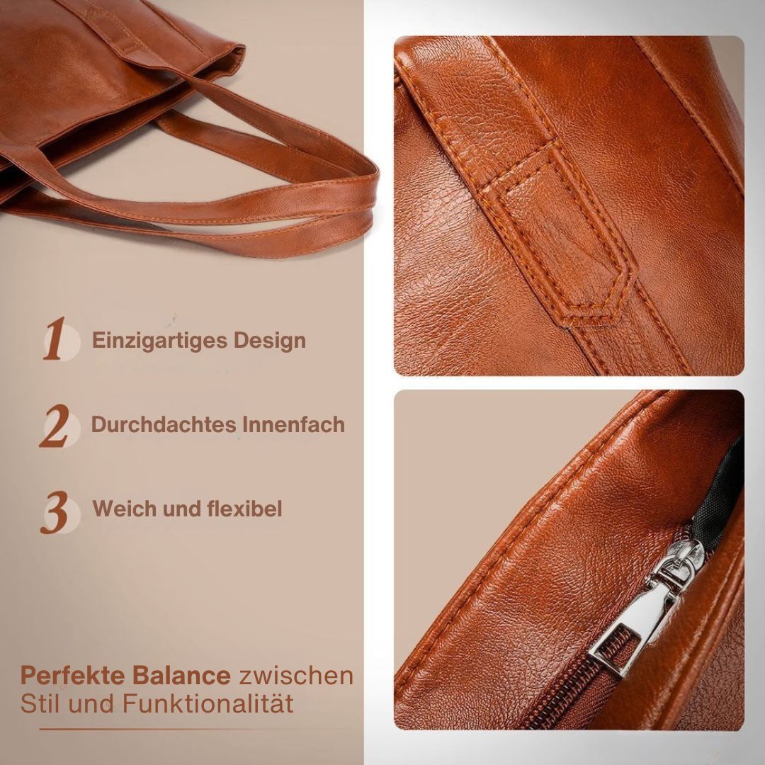 Klara - Geantă crossbody din piele clasică