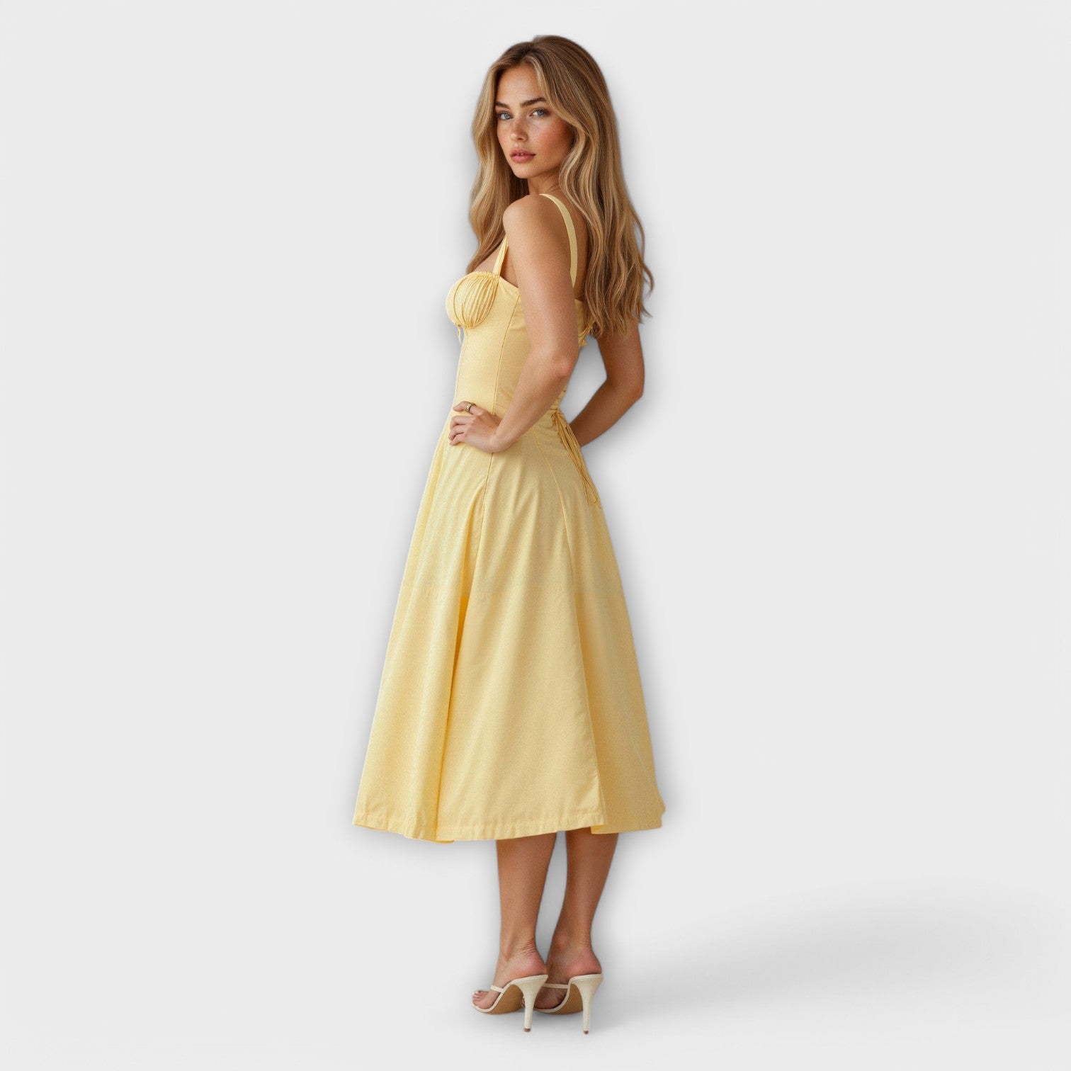 Kiana - Rochie Midi cu Corset