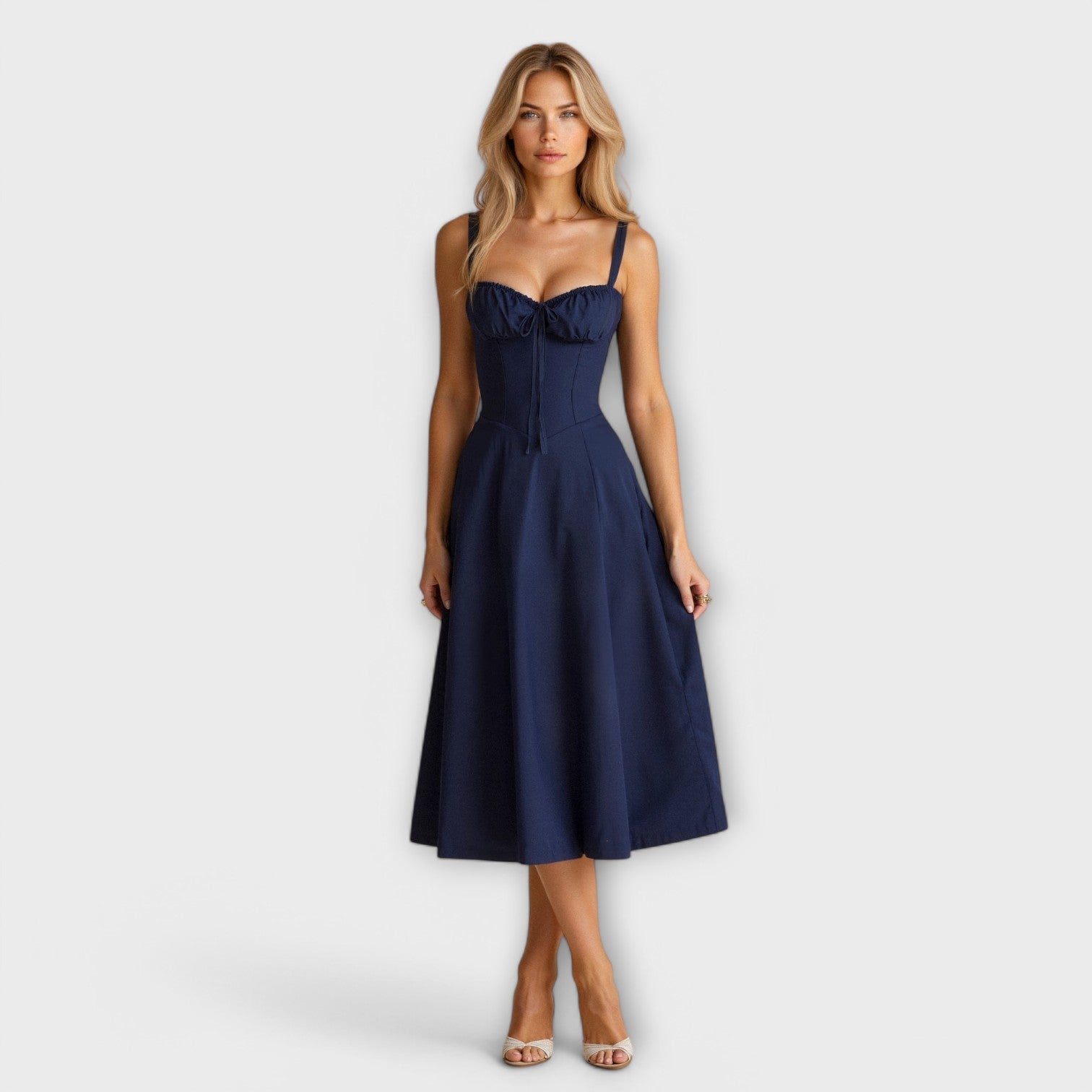Kiana - Rochie Midi cu Corset