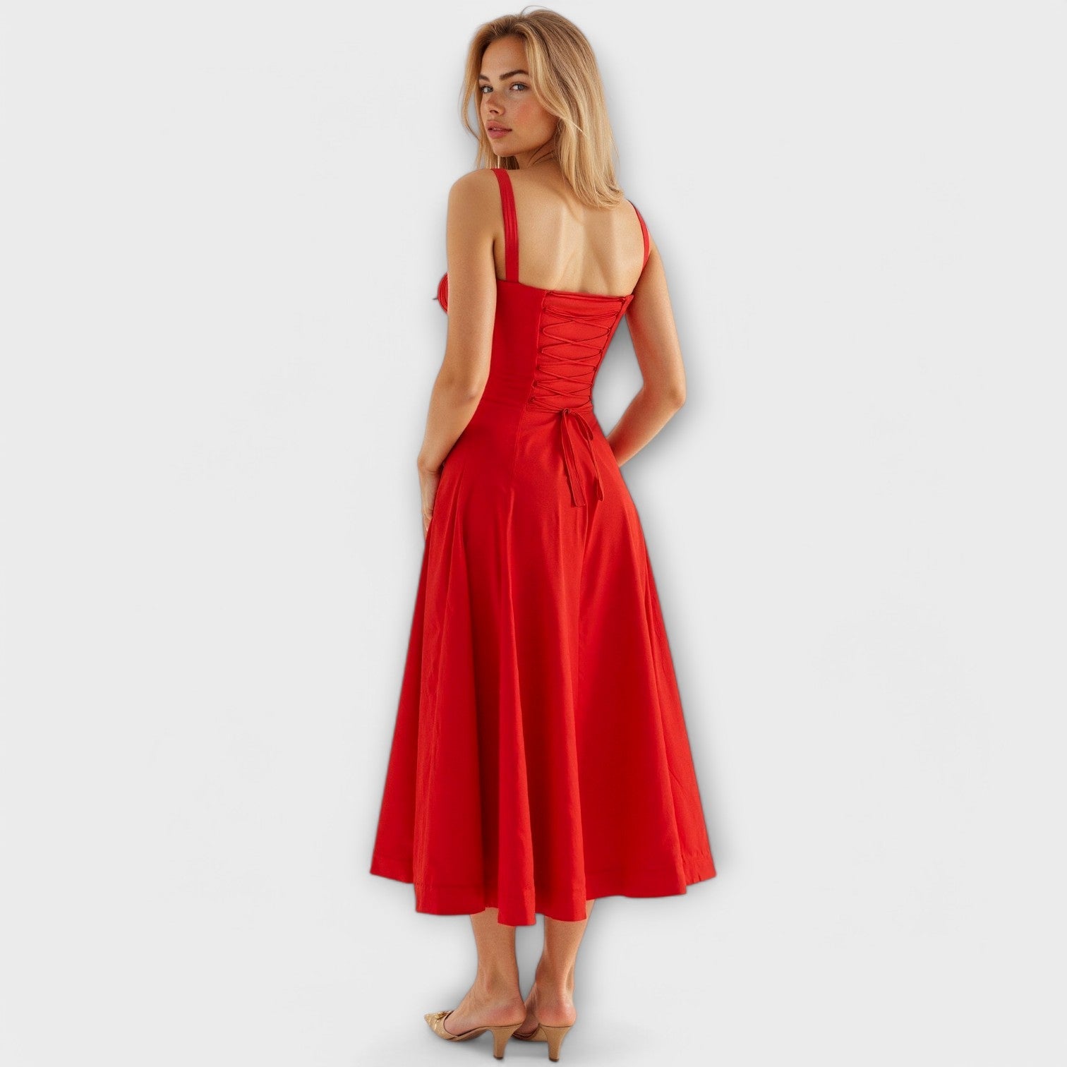 Kiana - Rochie Midi cu Corset