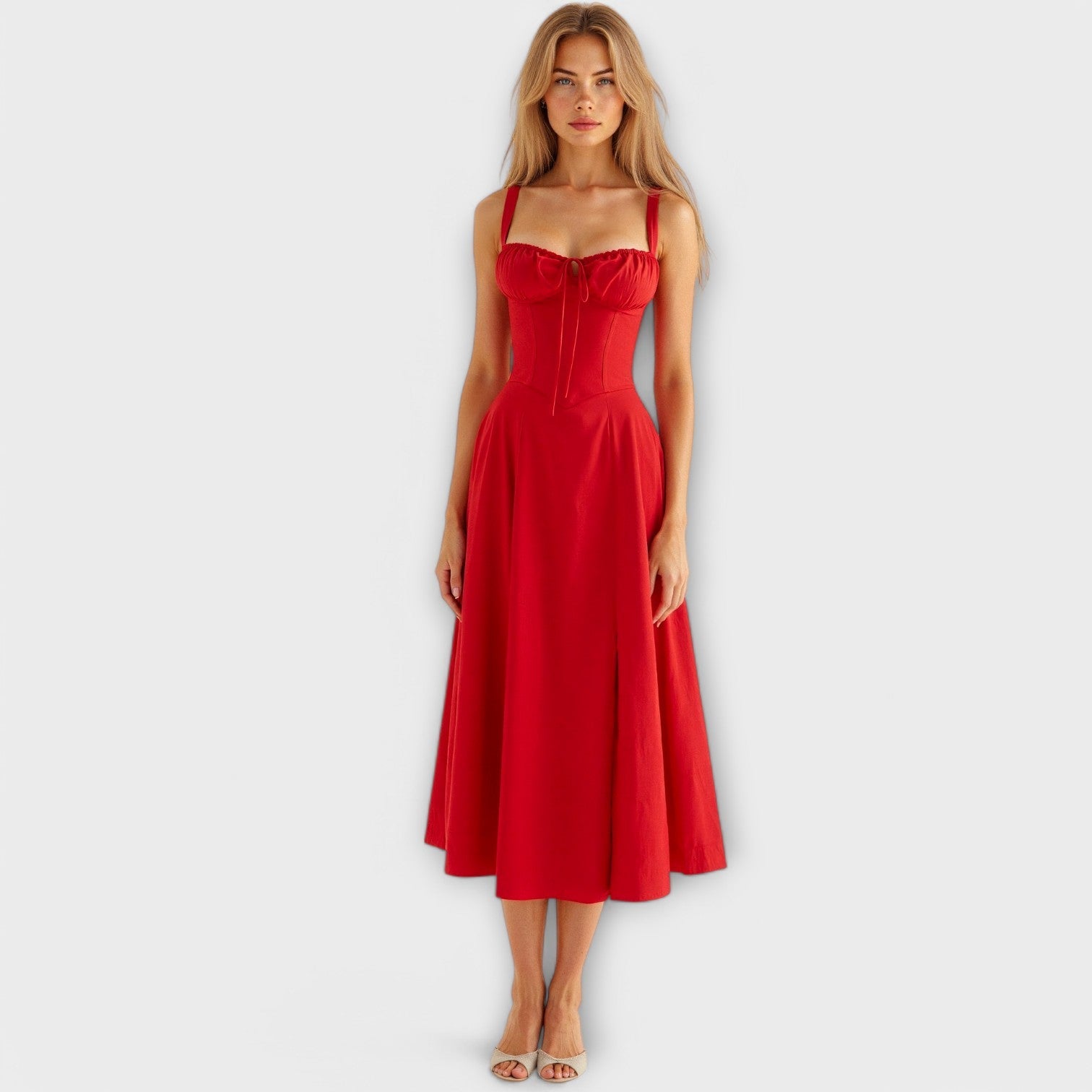 Kiana - Rochie Midi cu Corset