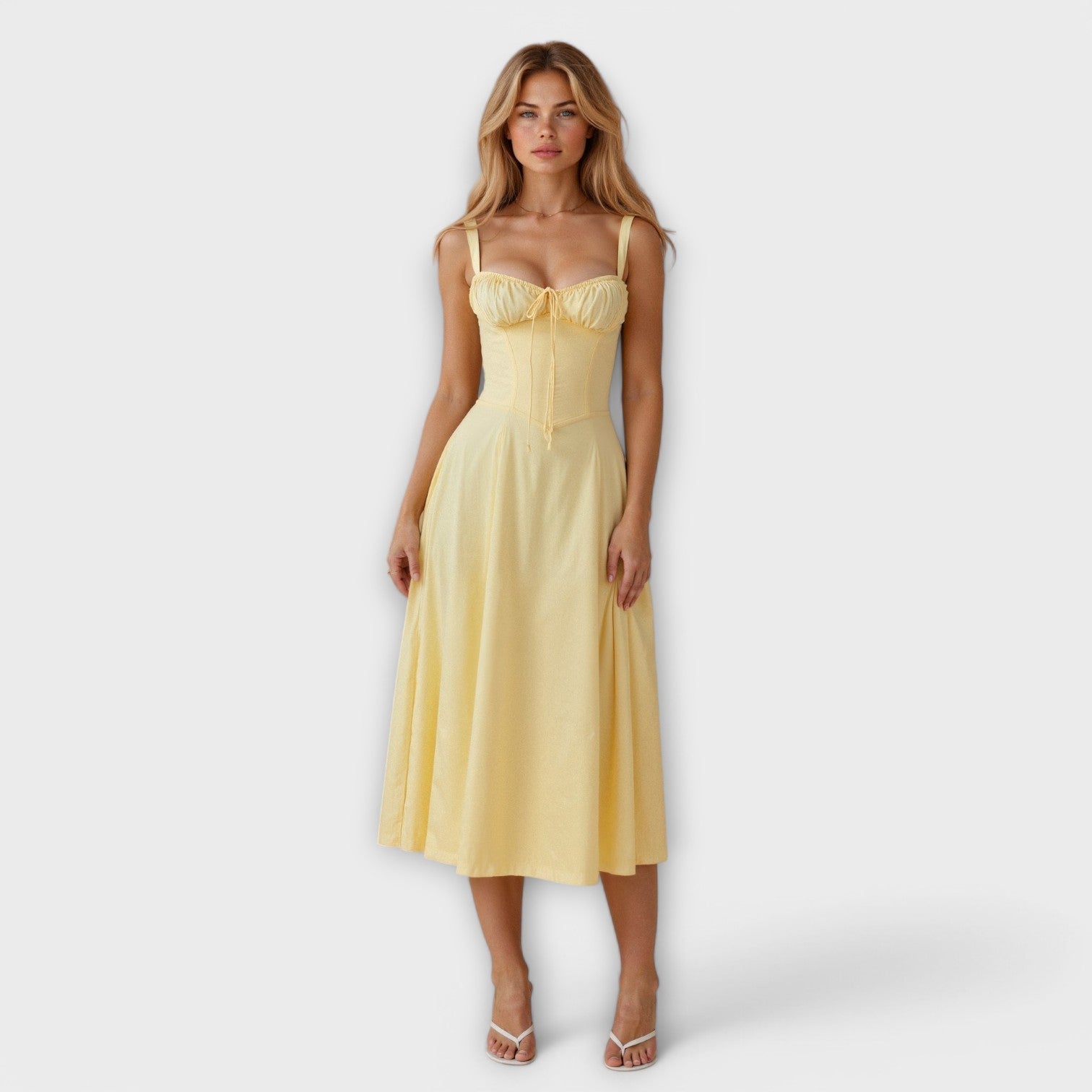 Kiana - Rochie Midi cu Corset