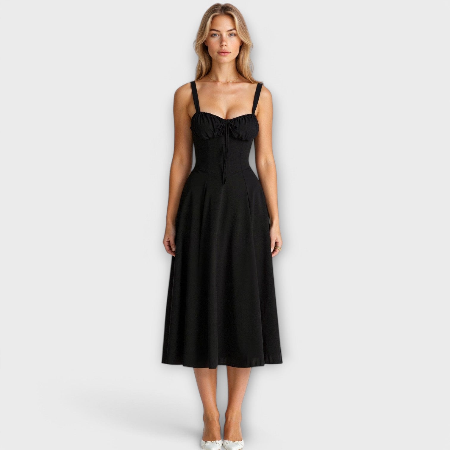 Kiana - Rochie Midi cu Corset