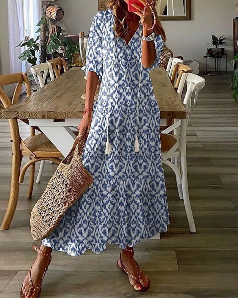 Luna | Rochie Boho Fără Efort cu Croială Flatting