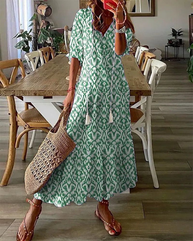 Luna | Rochie Boho Fără Efort cu Croială Flatting