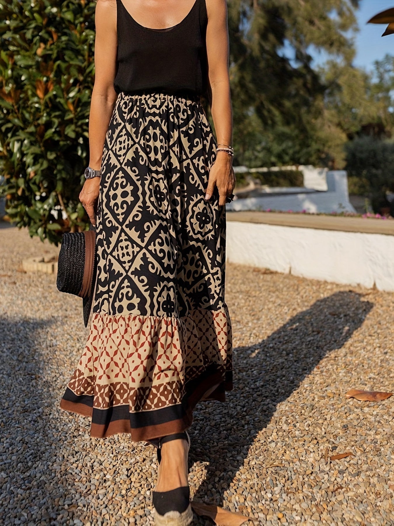 Cassey™ - Fustă în stil boho