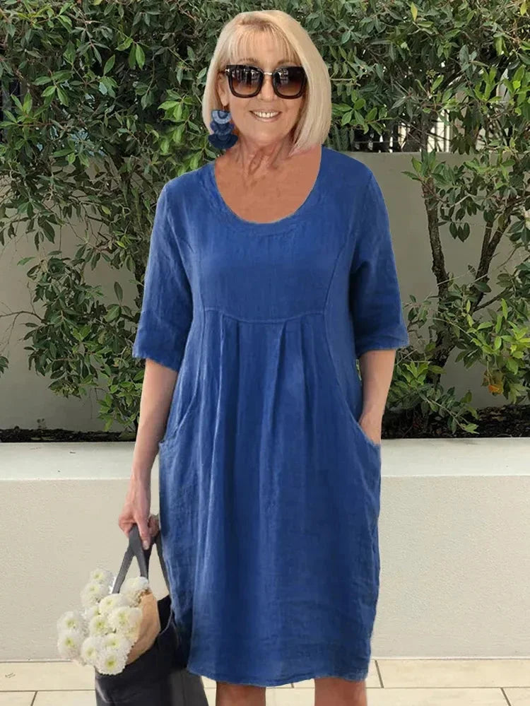 Renée | Rochie Midi-Tunică cu Buzunare