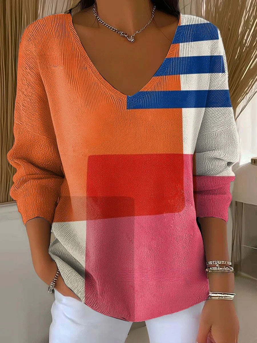 Benedetta – Pulover din tricot cu decolteu în V 3