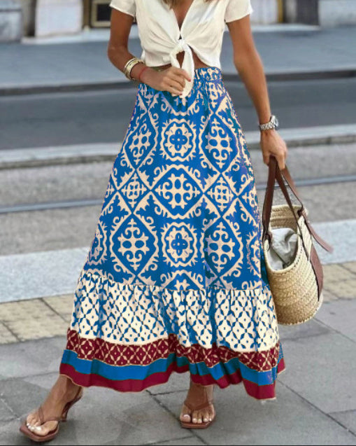 Cassey™ - Fustă în stil boho