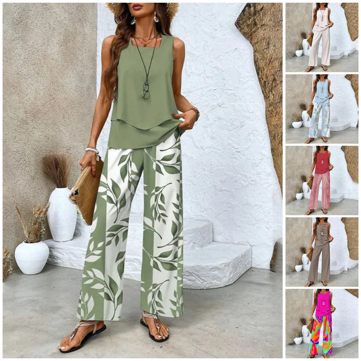 Claire | Set de 2 piese cu frunze
