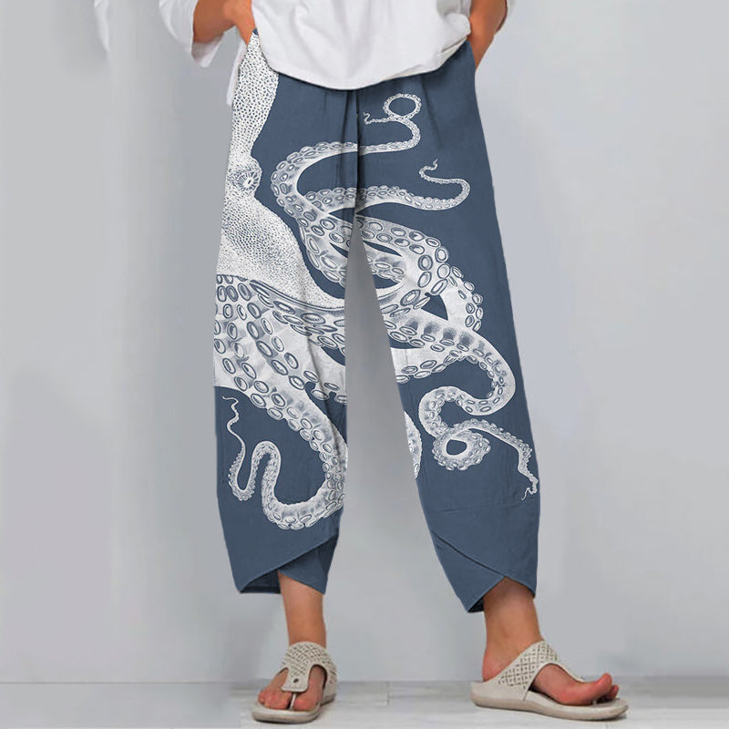 Liana | Pantaloni Imprimați Relaxați