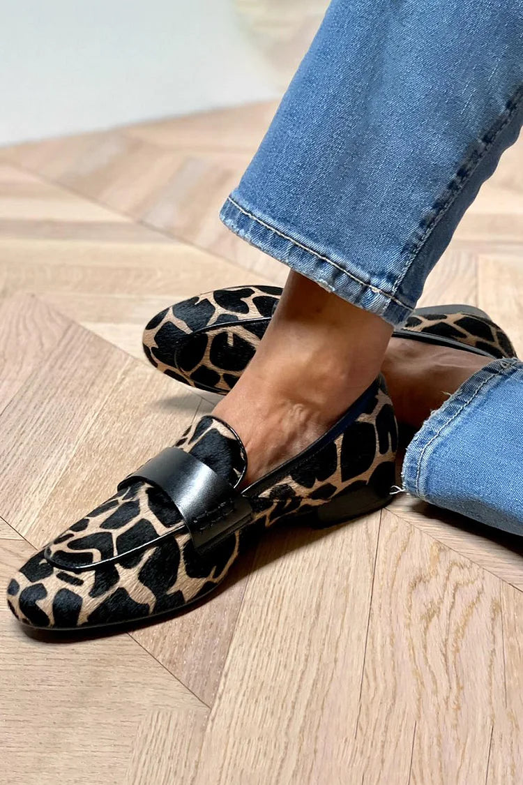 Sofia™ | Leopard Print Moccasins