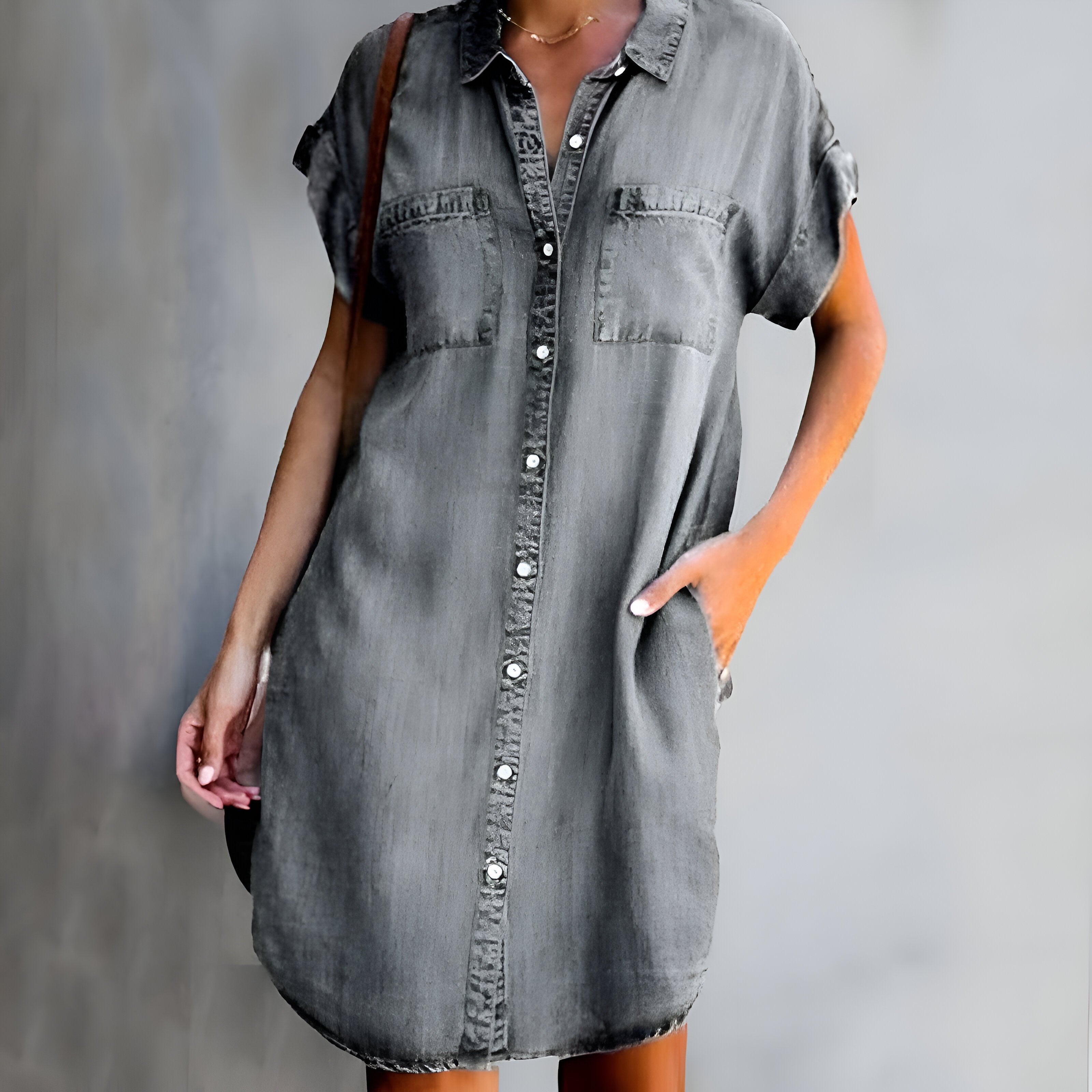 Diane™ | Rochie Casual cu Butoni