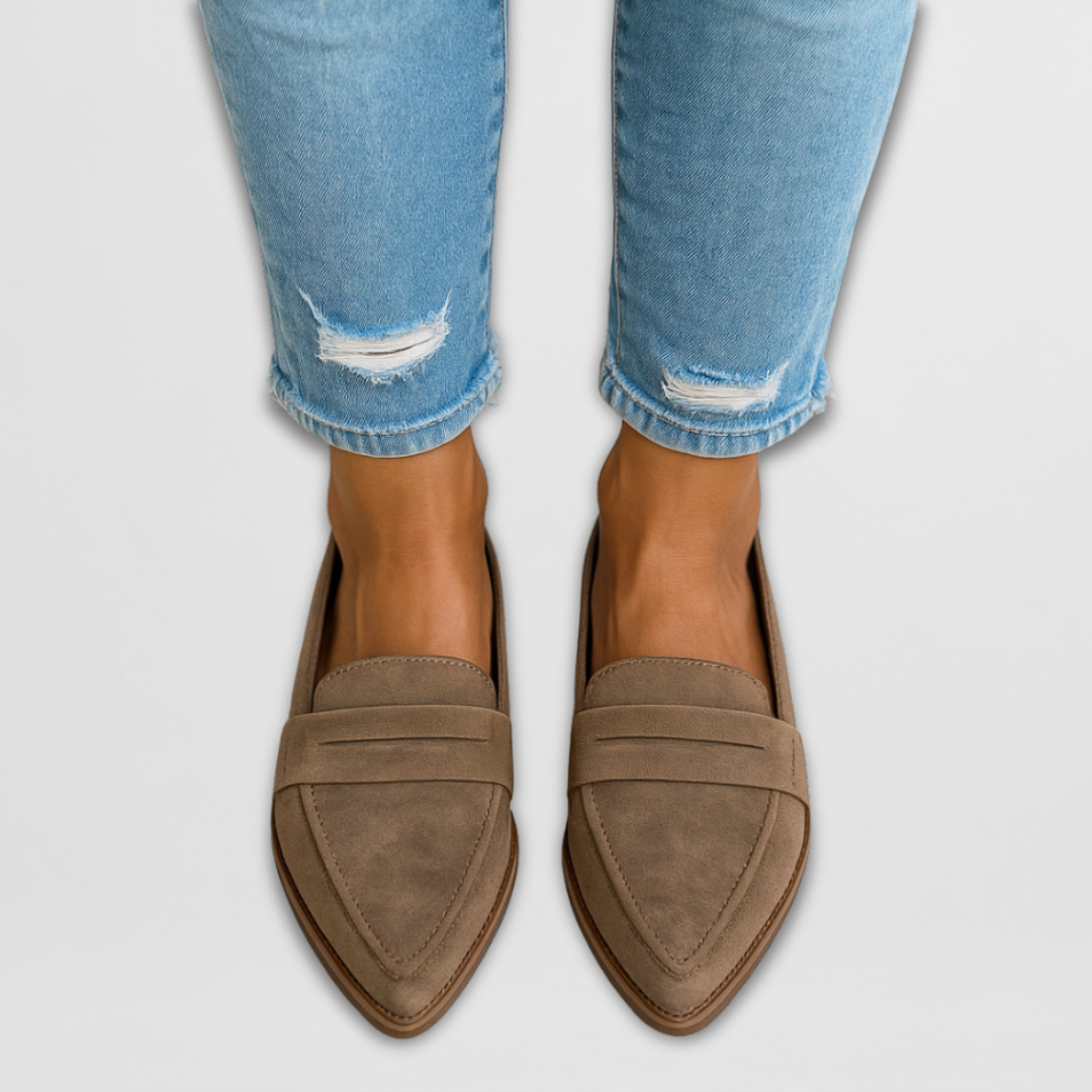 Nadia - Pantofi tip mocasin Suede
