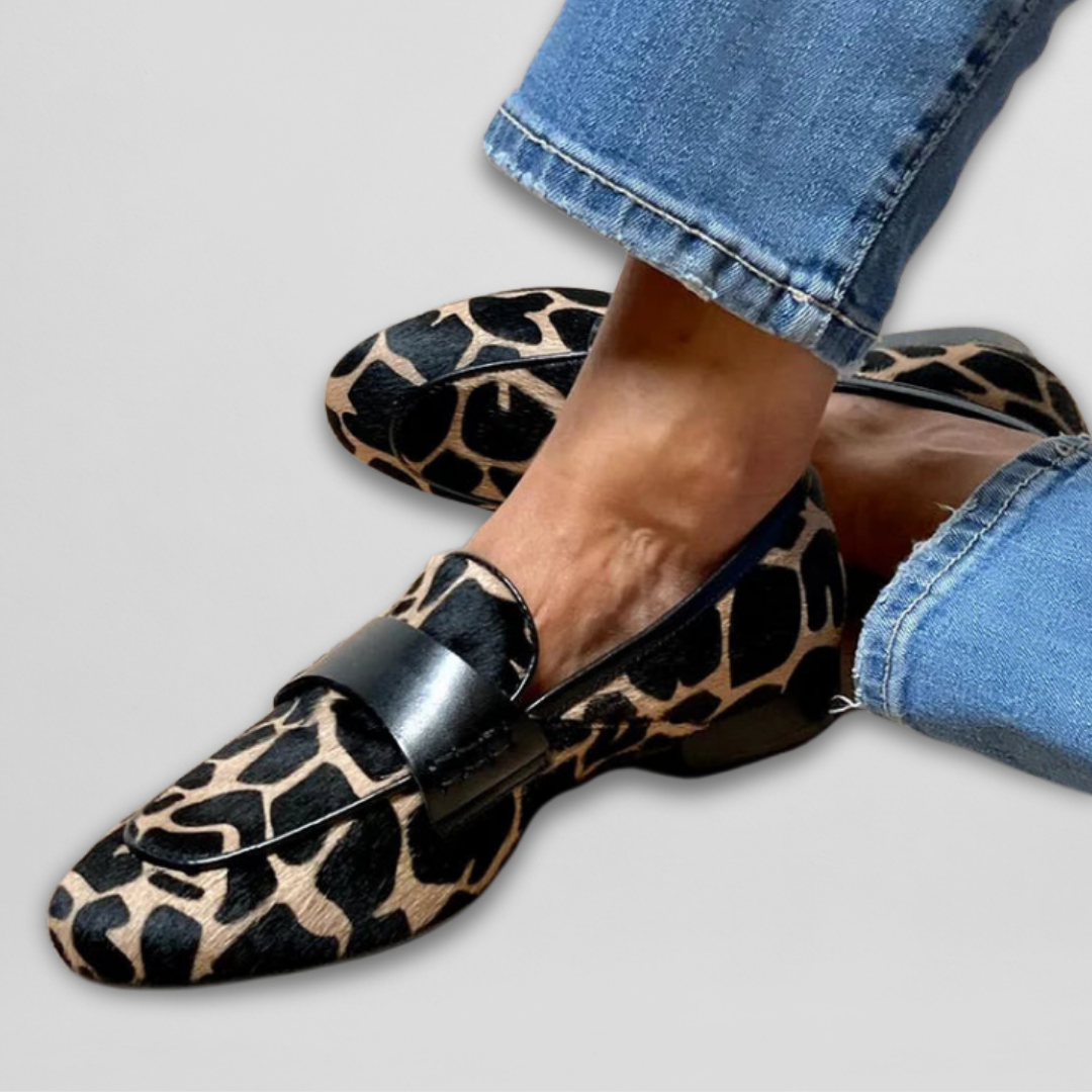 Camilla™ | Mocasin cu Print Animalier
