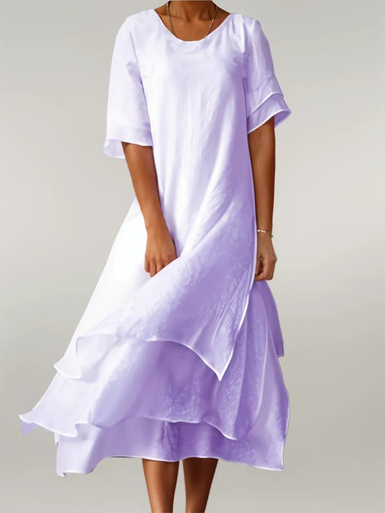 Danique | Rochie lungă elegantă din bumbac