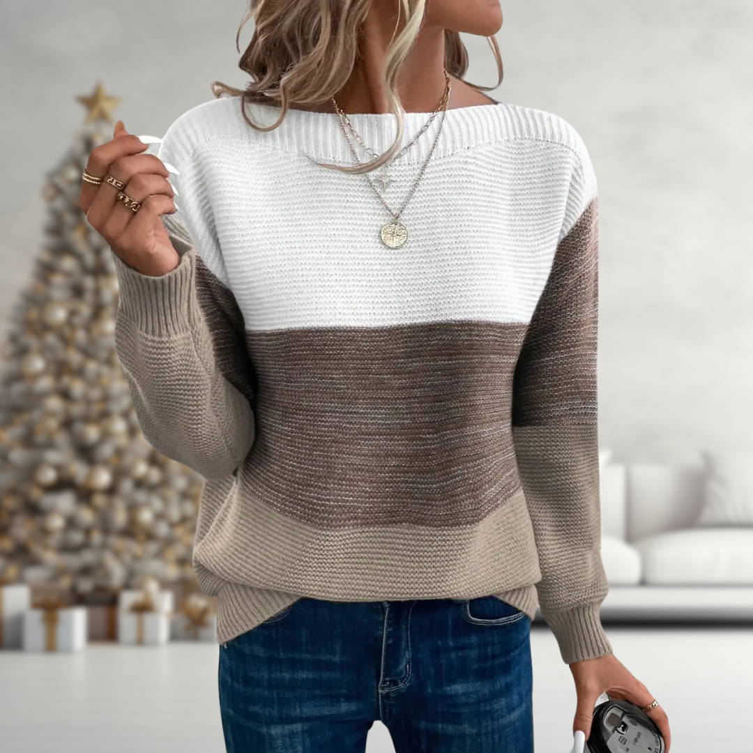 CLAUDIA™ | PULOVER GRADIENT FĂCUT ÎN MÂNĂ