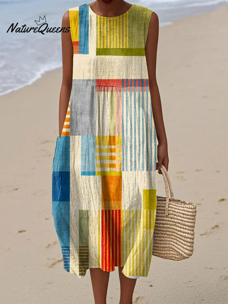 Poppy | Rochie Patchwork Modernă