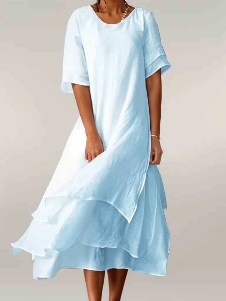 Danique | Rochie lungă elegantă din bumbac