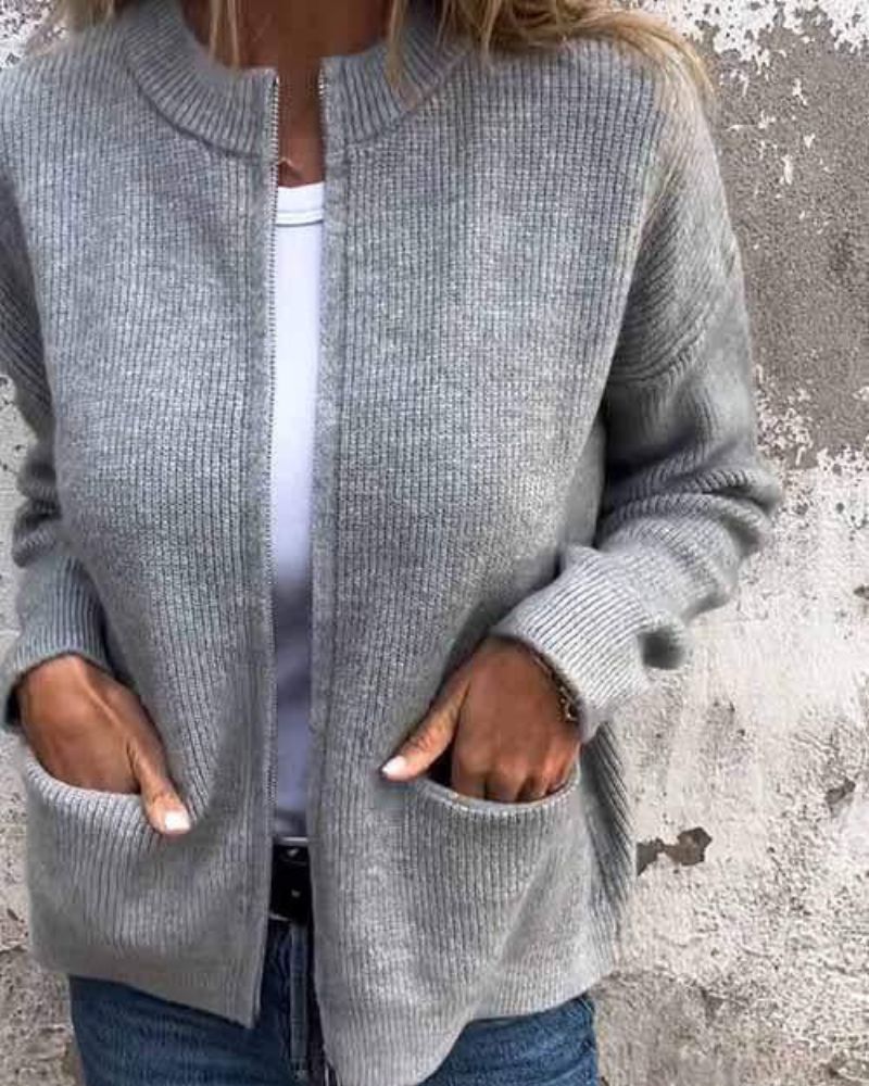 ZOYA | Cardigan de Toamnă cu Zip