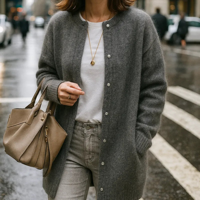 Juliette™ - Cardigan din lână moale, lung