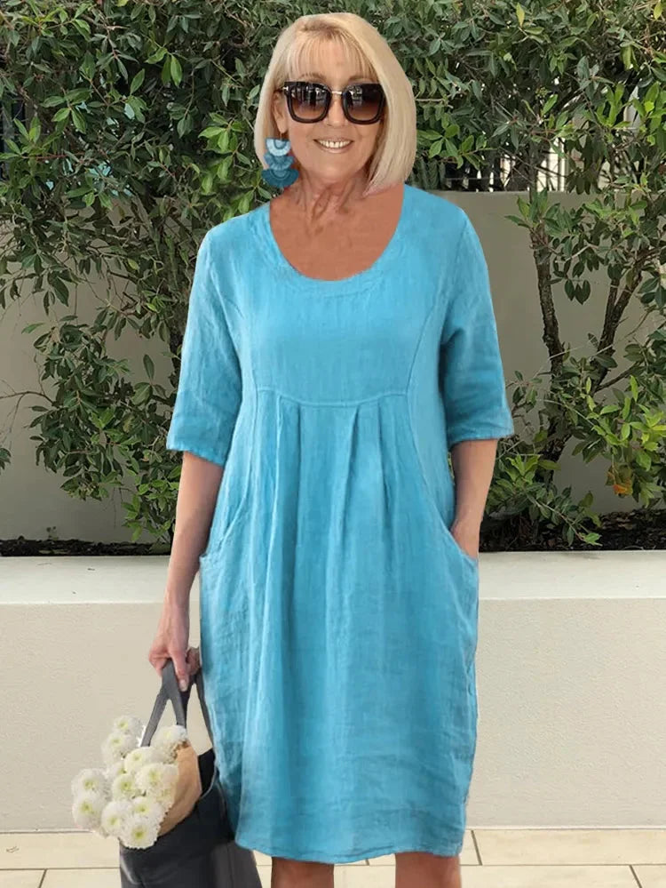 Renée | Rochie Midi-Tunică cu Buzunare