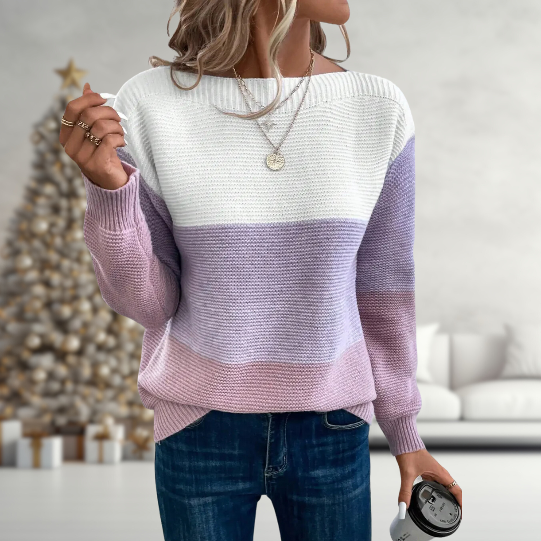 CLAUDIA™ | PULOVER GRADIENT FĂCUT ÎN MÂNĂ