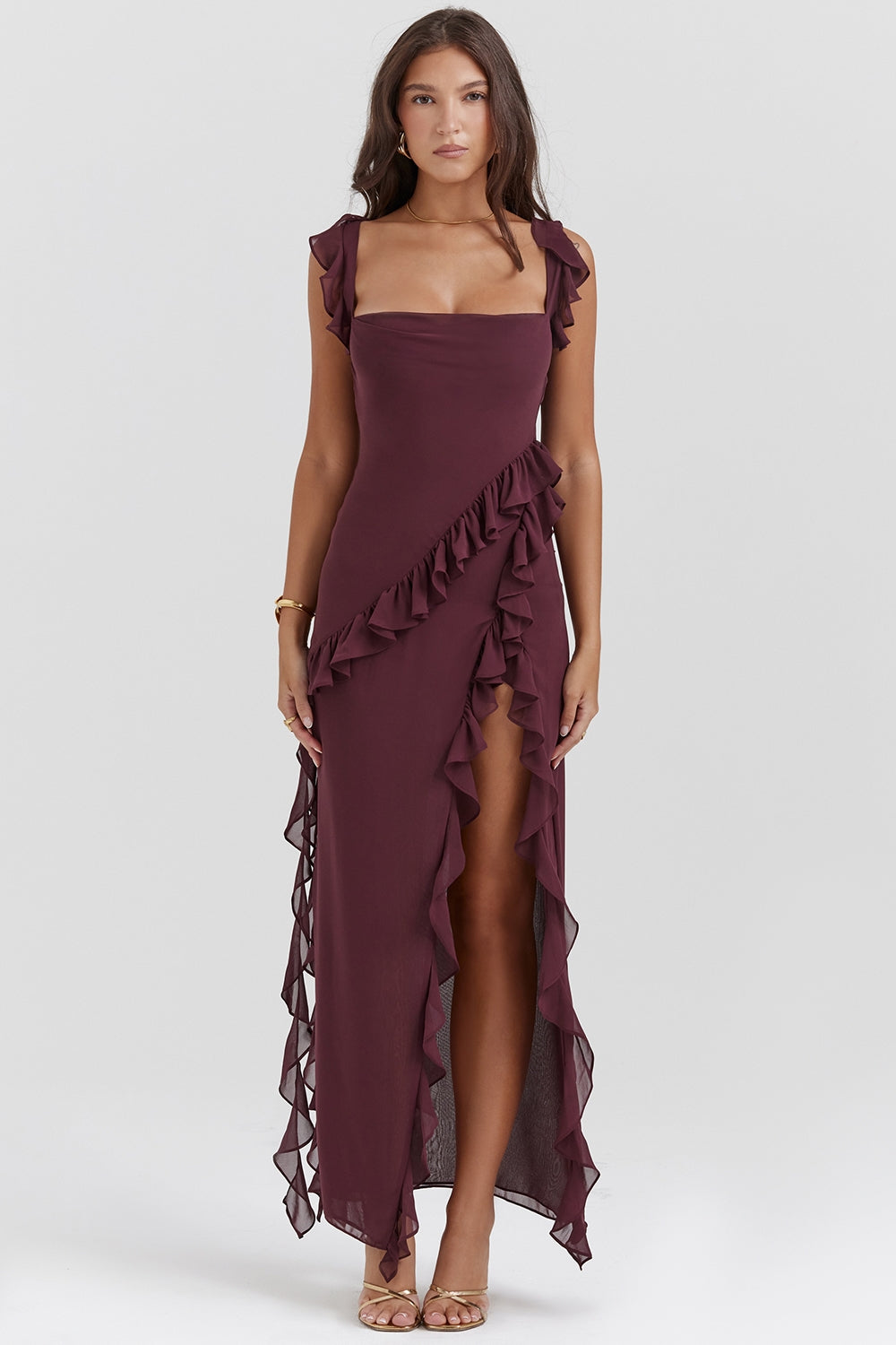 DALILA | ROCHIE LUNGĂ CU VOLANE