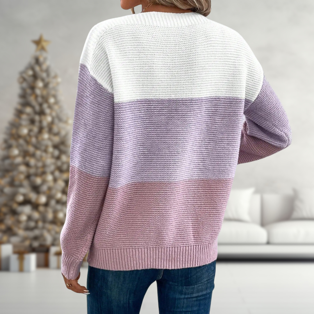 CLAUDIA™ | PULOVER GRADIENT FĂCUT ÎN MÂNĂ