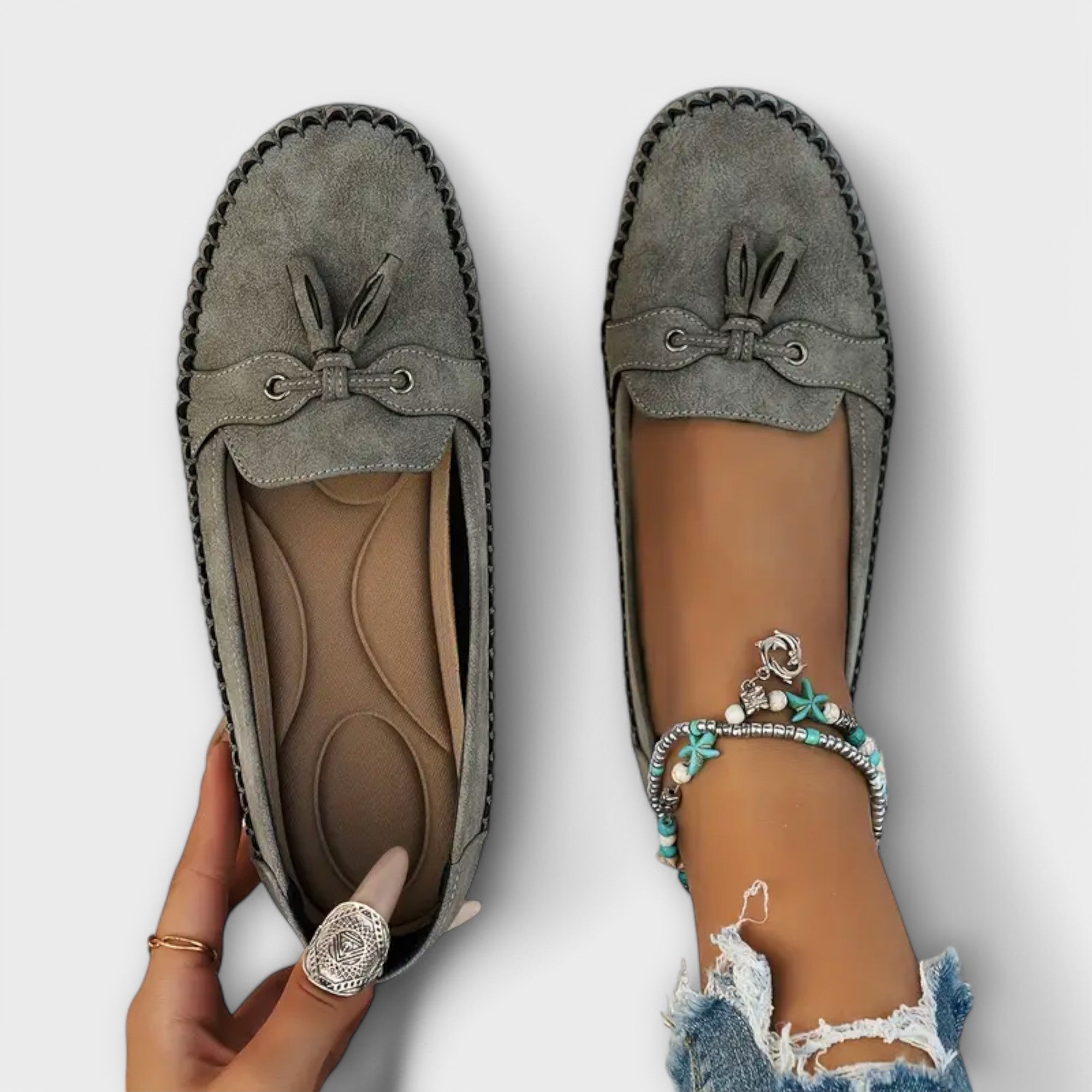 Lise | Pantofi Slip-On Moi cu Design Elegant