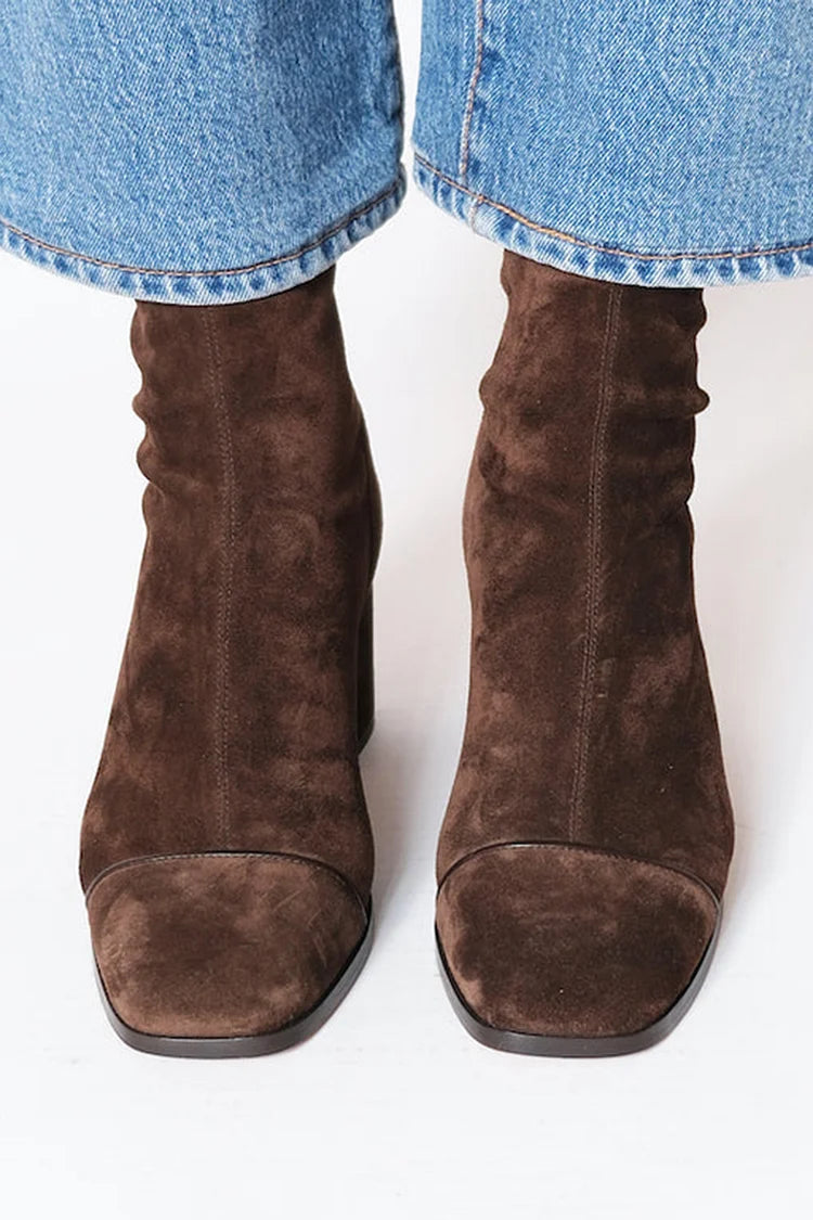 Maya™ | Pantofi cu toc din piele de daim