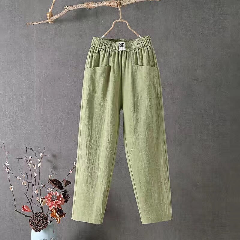 OLIVIA™ - Pantaloni din amestec de in