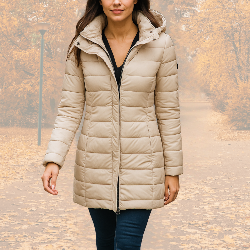 IRMINA | JACKET ELEGANTĂ CU GLUGĂ