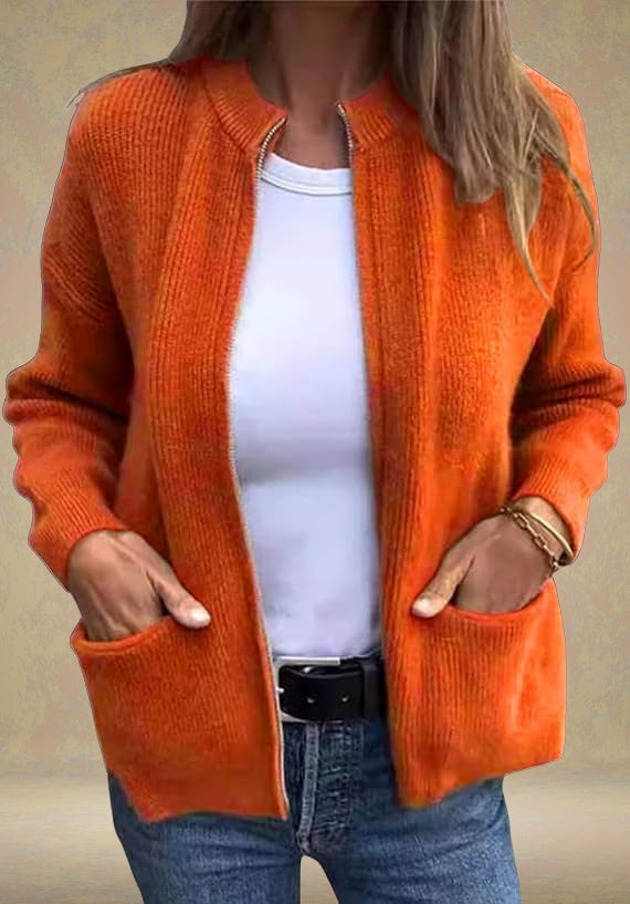 ZOYA | Cardigan de Toamnă cu Zip