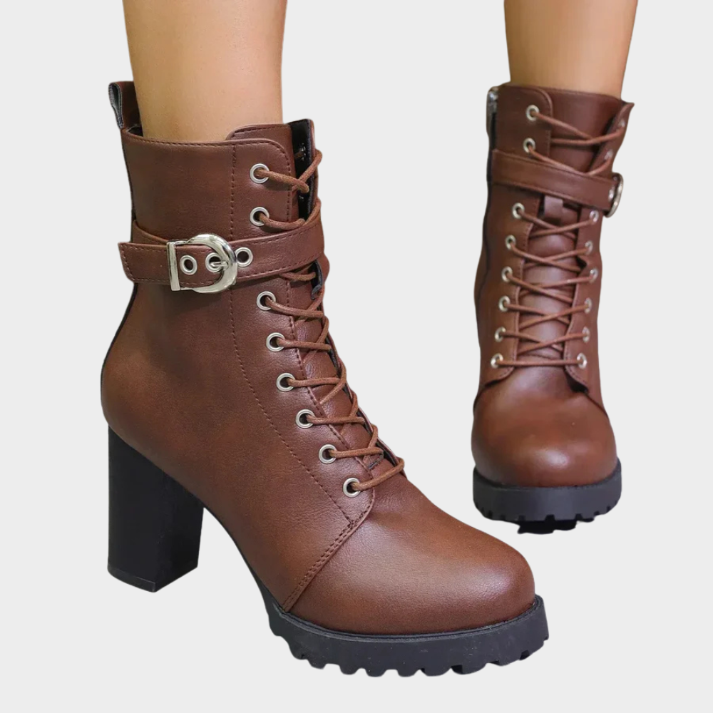 Quinn | Botine cu toc conic