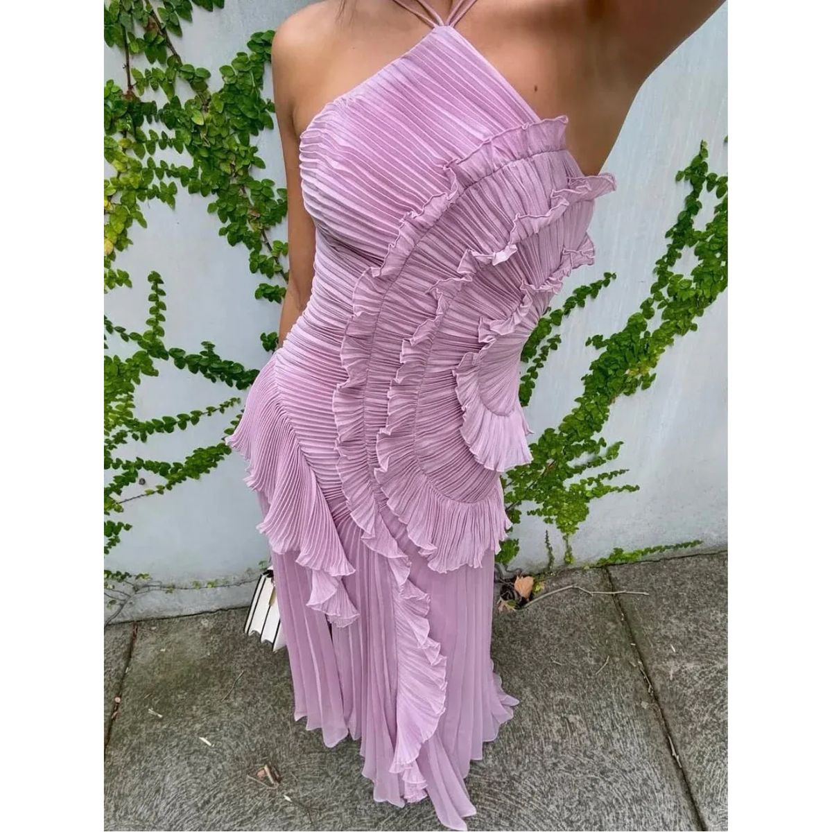 OLAYA | ROCHIE LUNGĂ CU VOLANE