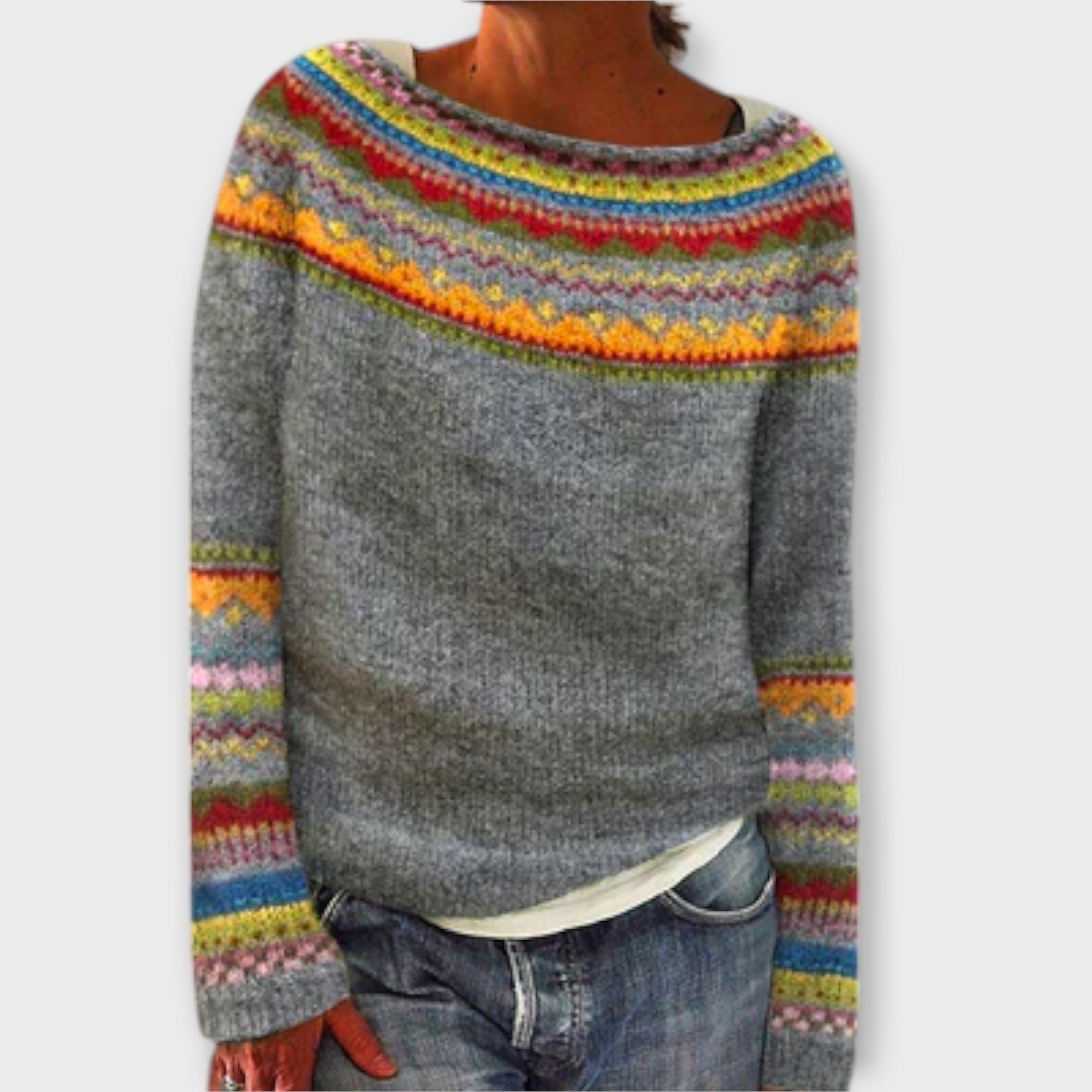 Pulover Vintage Tricotat pentru Femei