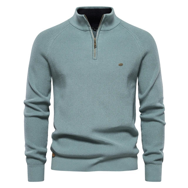 Laluna® | Pulover tricotat cu fermoar