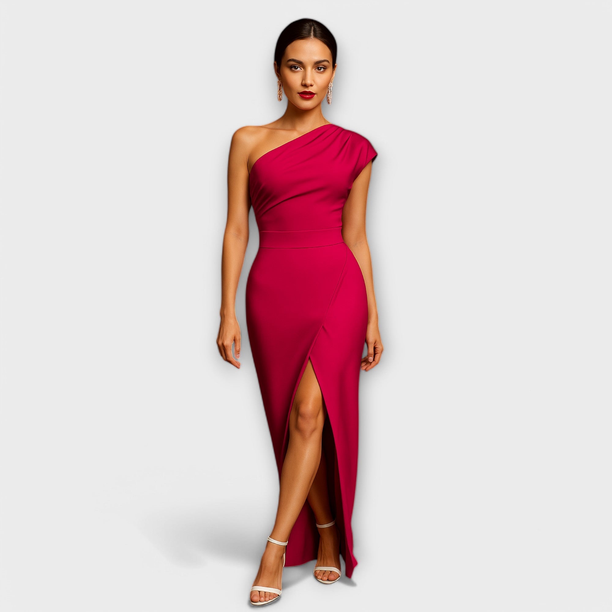 Rochie de seară asimetrică elegantă