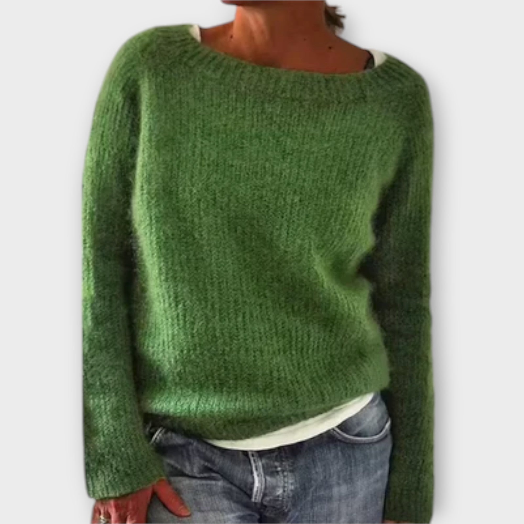 Regine – Pulover Tricotat de Culoare Uniformă