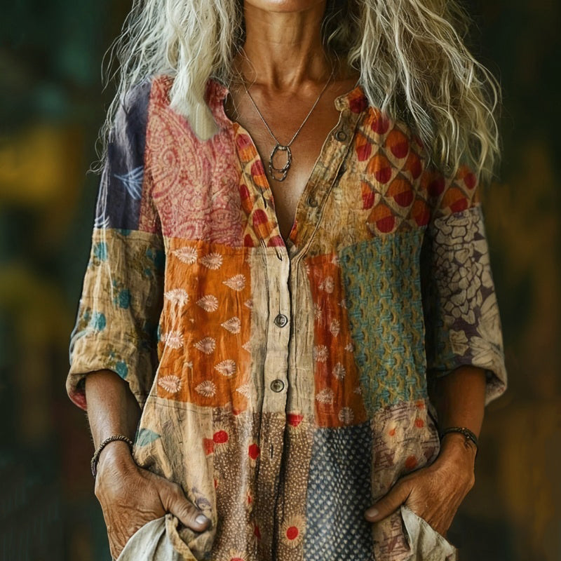 【Mâneci Lungi】Cămașă Vintage Casual