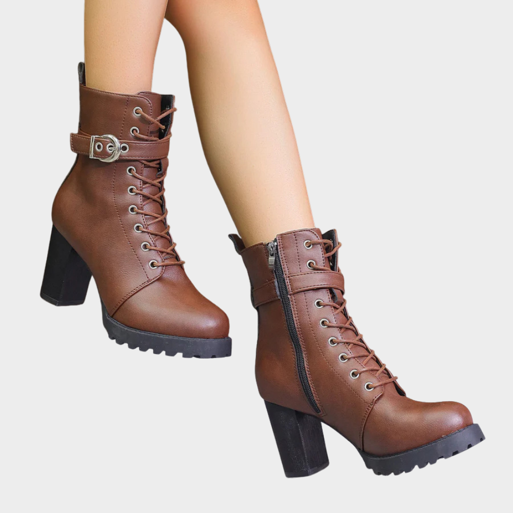Quinn | Botine cu toc conic