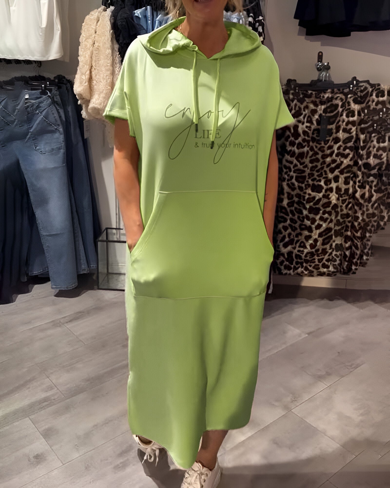 Saskia™ | Rochie Zilnică cu Glugă
