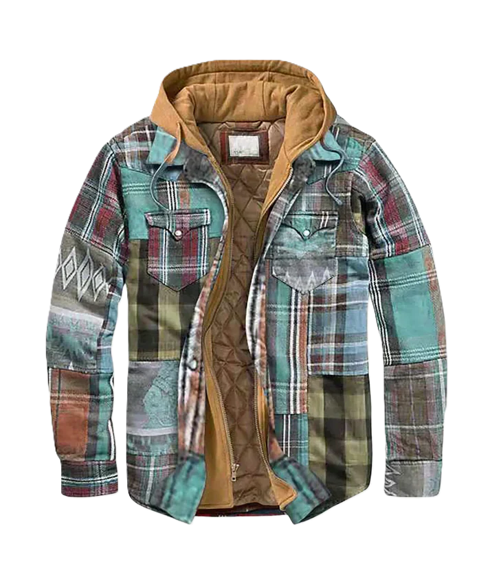 Sem | Blazer patchwork cu carouri