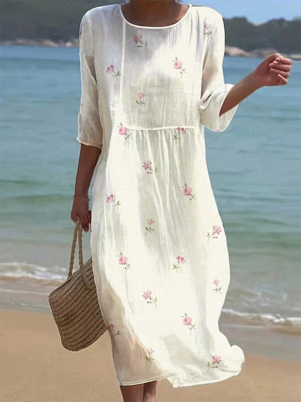 Isabelle Fiori | Rochie ușoară cu imprimeu floral delicat