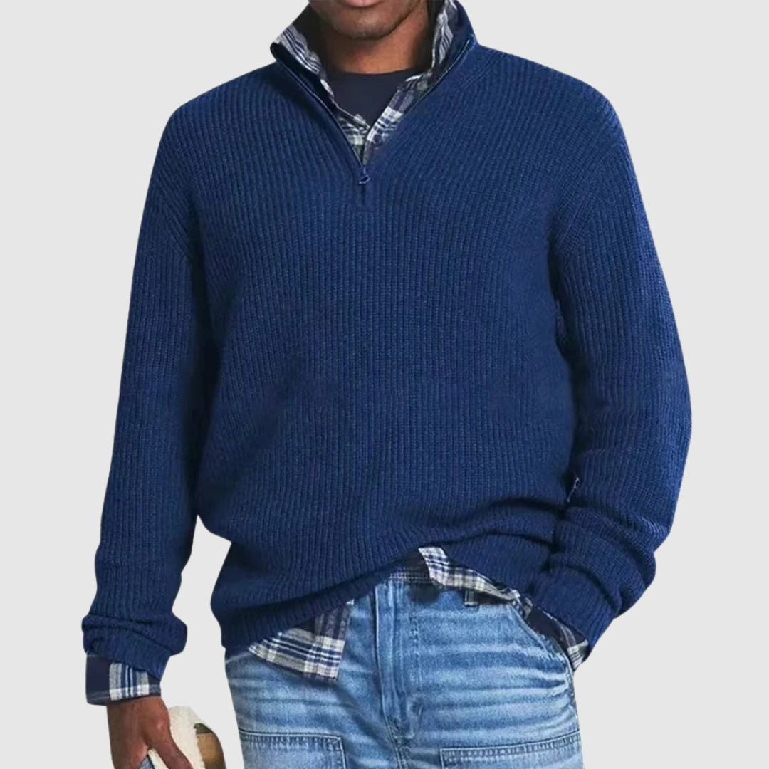 Louis™ | Pulover Modern cu Fermuar Pe Jumătate