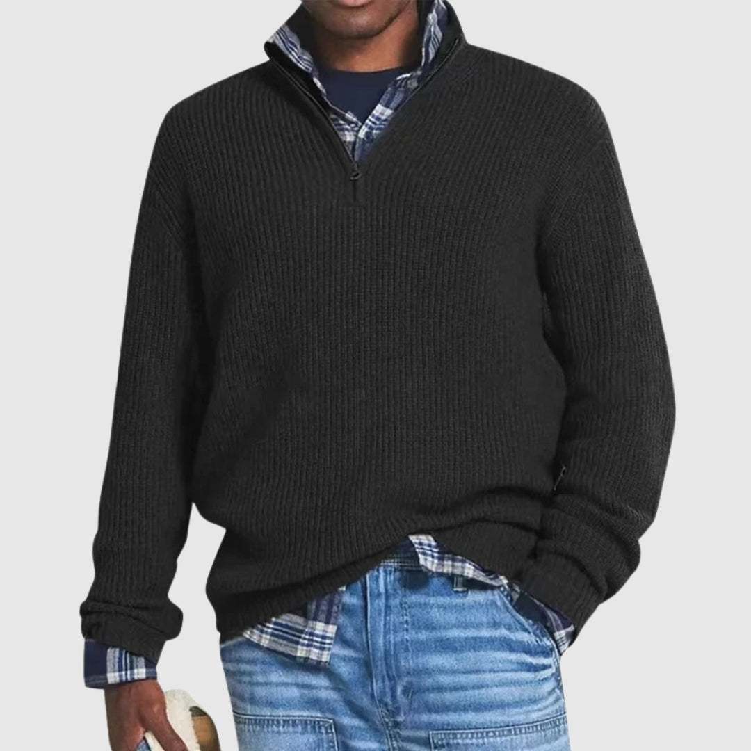 Louis™ | Pulover Modern cu Fermuar Pe Jumătate